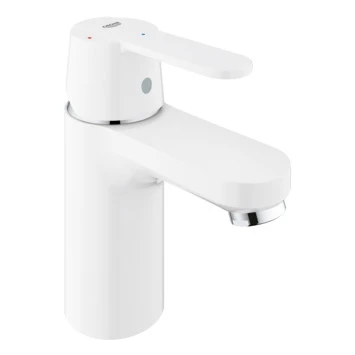 GROHE Wastafelkraan Get S-size Met Hendel En Afvoerplug Wit 1 GROHE Wastafelkraan Get S-size Met Hendel En Afvoerplug Wit
