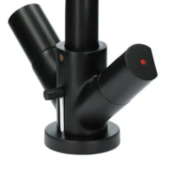 Aqualino Wastafelkraan Fortore 2-knops Met Waste Zwart -Pro Badkamer Verkoop 123 5280