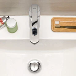 Grohe Wastafelkraan Get Met Hendel En Waste Chroom -Pro Badkamer Verkoop 123 5336