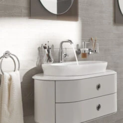 GROHE Wastafelkraan Essence M-size Met Hendel En Waste Chroom -Pro Badkamer Verkoop 123 5381