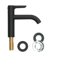 Atlantic Fonteinkraan Riley Met Hendel Zwart -Pro Badkamer Verkoop 123 5406