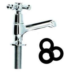 Handson Fonteinkraan Louise Met Draaiknop Chroom -Pro Badkamer Verkoop 123 5430