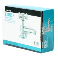 Handson Fonteinkraan Louise Met Draaiknop Chroom -Pro Badkamer Verkoop 123 5431