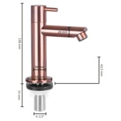 Differnz Fonteinkraan Recht Koper -Pro Badkamer Verkoop 123 5461