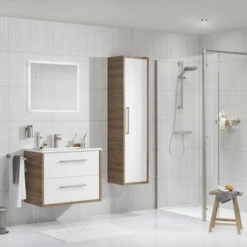 TIGER Boston Kolomkast Chalet Eik Rvs 40cm -Pro Badkamer Verkoop 123 547