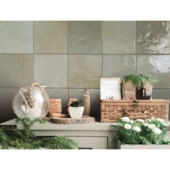 Wandtegel Sava Groen 13x13 Cm 1m² 5 Wandtegel Sava Groen 13x13 Cm 1m² -Pro Badkamer Verkoop 123 5553