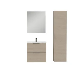 Tiger Studio Kolomkast 160 Cm Natuurlijk Eiken Greep Rvs -Pro Badkamer Verkoop 123 569