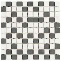 Mozaiek Wit/Zwart/Grijs 30x30cm -Pro Badkamer Verkoop 123 5705