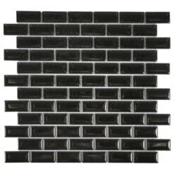 Mozaïektegel Mini Metro Zwart 32,2x29,8 Cm 4 Stuks