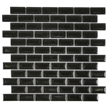 Mozaïektegel Mini Metro Zwart 32,2x29,8 Cm 4 Stuks 1 Mozaïektegel Mini Metro Zwart 32,2x29,8 Cm 4 Stuks