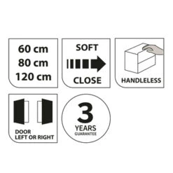 Tiger Spiegelkast S-Line 120cm Sneeuwwit 5 Tiger Spiegelkast S-Line 120cm Sneeuwwit -Pro Badkamer Verkoop 123 575