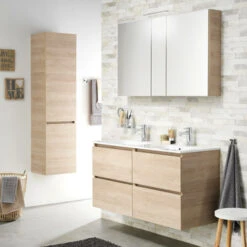 TIGER S-line Spiegelkast 120 Naturel Eik -Pro Badkamer Verkoop 123 604