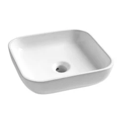 Tiger Badkamermeubel Studio 60cm Hoogglans Wit/witte Waskom Met Vierkante Greep -Pro Badkamer Verkoop 123 784