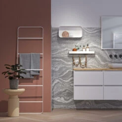 Sealskin Brix Wandrek Met Handdoekrek 55 Cm Wit -Pro Badkamer Verkoop 123 880