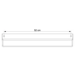 Sealskin Brix Wandrek Met Handdoekrek 55 Cm Wit -Pro Badkamer Verkoop 123 883