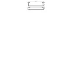 Haceka Handdoekrek Edge Chroom -Pro Badkamer Verkoop 123 920