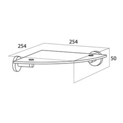 Tiger Hoekplanchet Boston RVS -Pro Badkamer Verkoop 123 924
