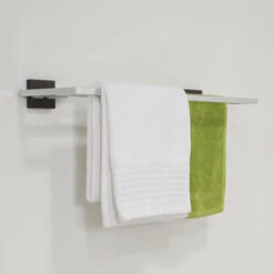 Tiger Dubbel Handdoekrek Zenna Chroom/Wengé -Pro Badkamer Verkoop 123 932