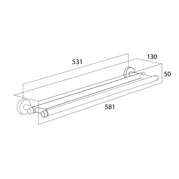 Tiger Dubbel Handdoekrek Boston Chroom 5 Tiger Dubbel Handdoekrek Boston Chroom - Afbeelding 5